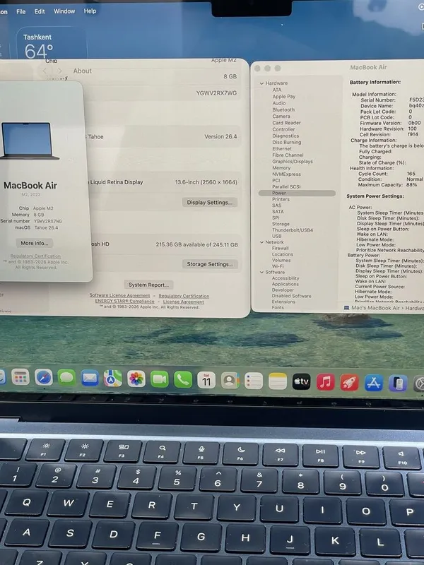 IDEAL Macbook m2 air | Srochna sotiladi | Midnight + Bonus — фото 3