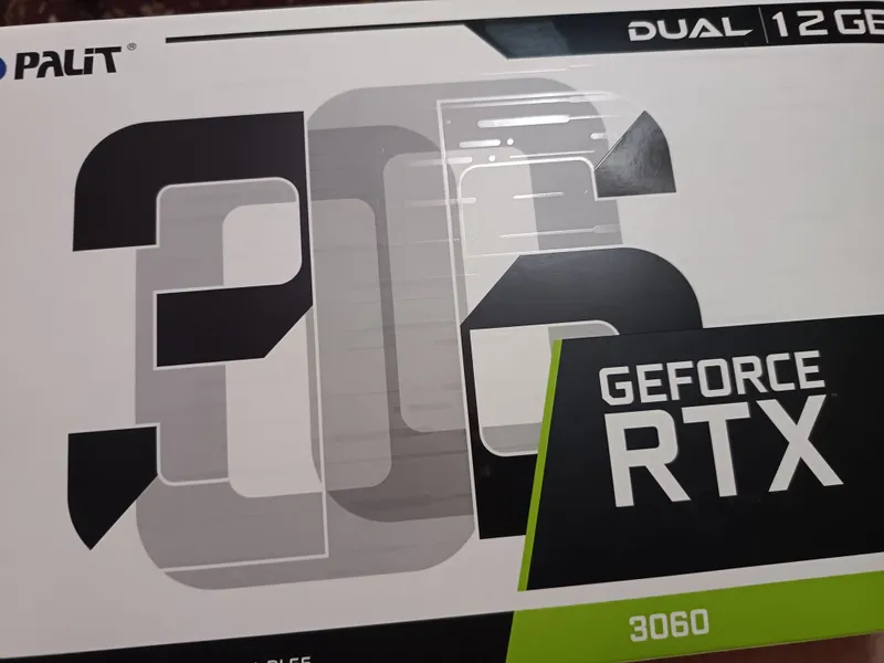 Nvidia rtx 3060 palit dual 12gb 4