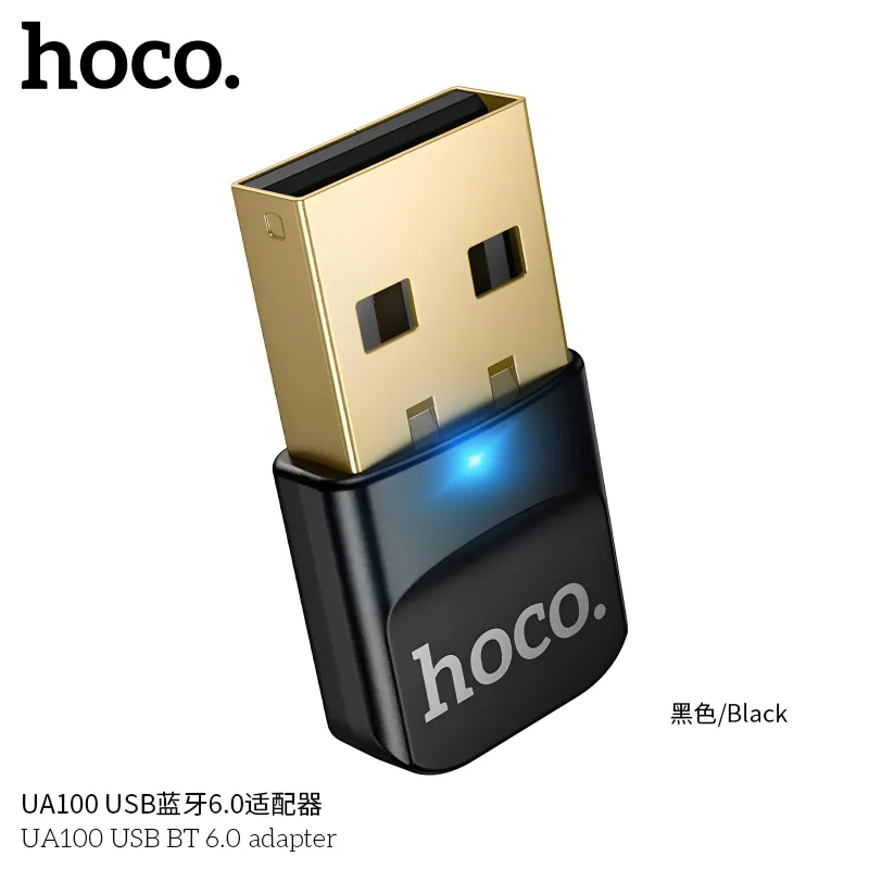 Hoco UA100 Adapter Usb to Bluetooth v6.0 multi-device speed 4.0 Mbps 2 Hoco UA100 Adapter Usb to Bluetooth v6.0 multi-device speed 4.0 Mbps 2