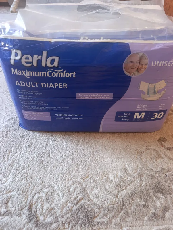 Подгузники Perla, размер M, 30 шт., для талии 85–125 см 2 Подгузники Perla, размер M, 30 шт., для талии 85–125 см 2