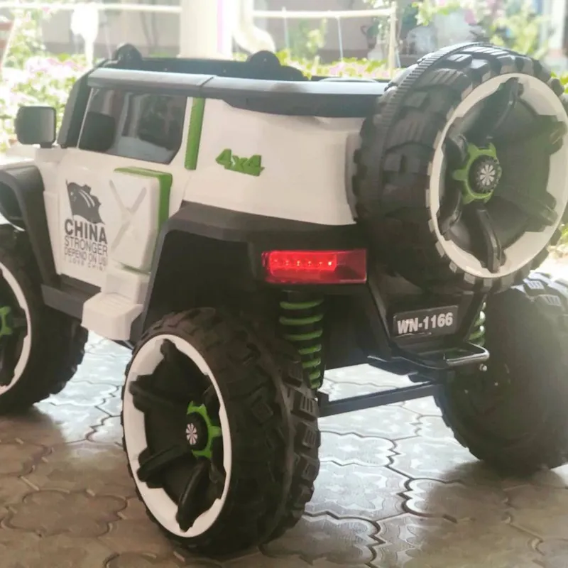 Оочень Большая двухместная детская машина Jeep электромобиль с пультом 8