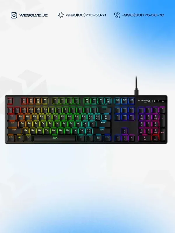 HyperX Alloy Origins Full Red switch PBT — фото 1