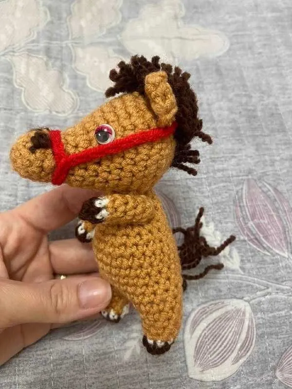 Лошадь Вязаная игрушка — фото 4