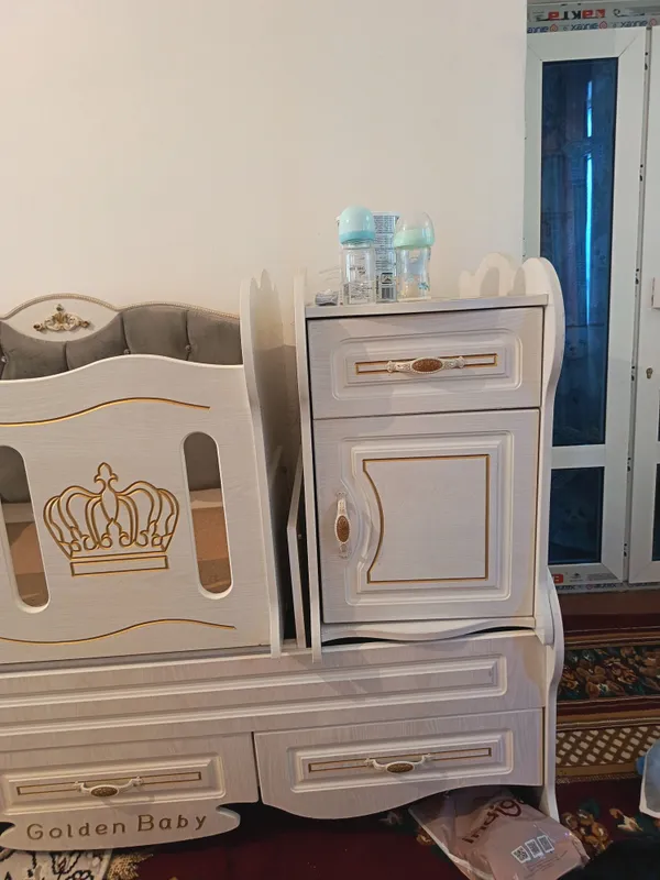 3 в одном(люлька, кровать и комод)состояние новое — фото 1