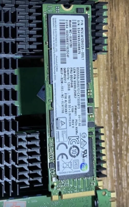 SSD M.2 NVMe 128GB Samsung - Быстрые, разного состяния, 27 штук — фото 1