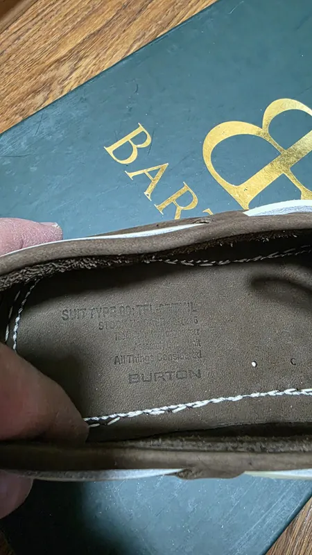 Мужские мокасины "Burton" из Европы натуральный нубук кожа — фото 4