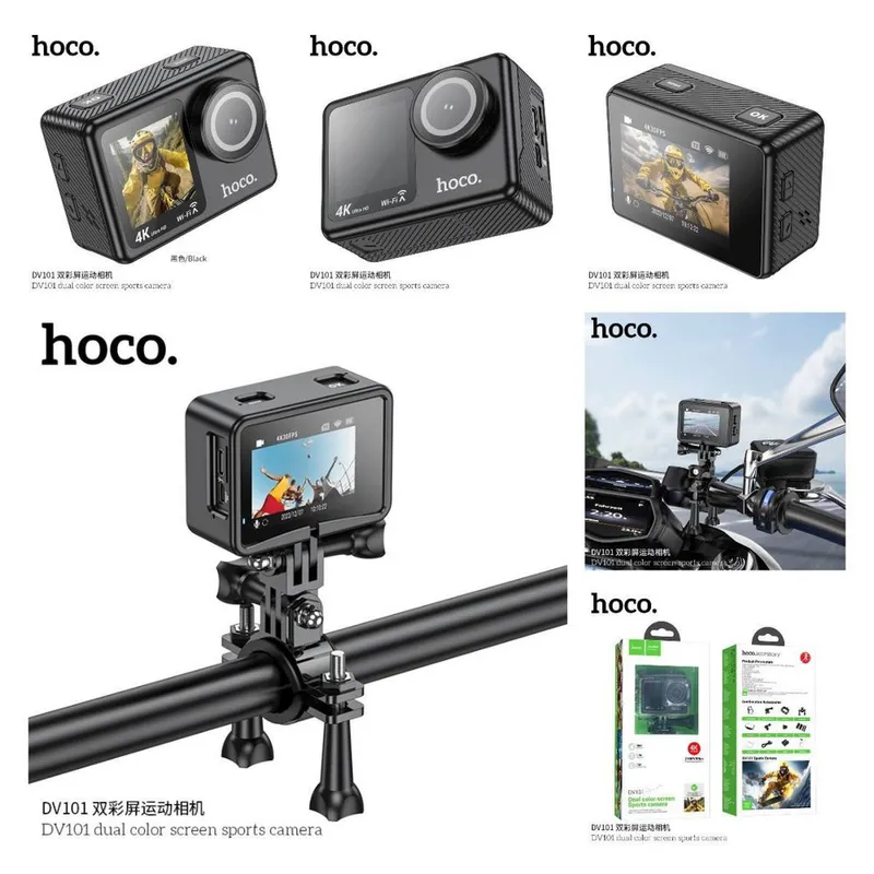 Экшн камера Full 4K Hoco DV101 900mah 3840 х 2160Р sport camera — фото 2