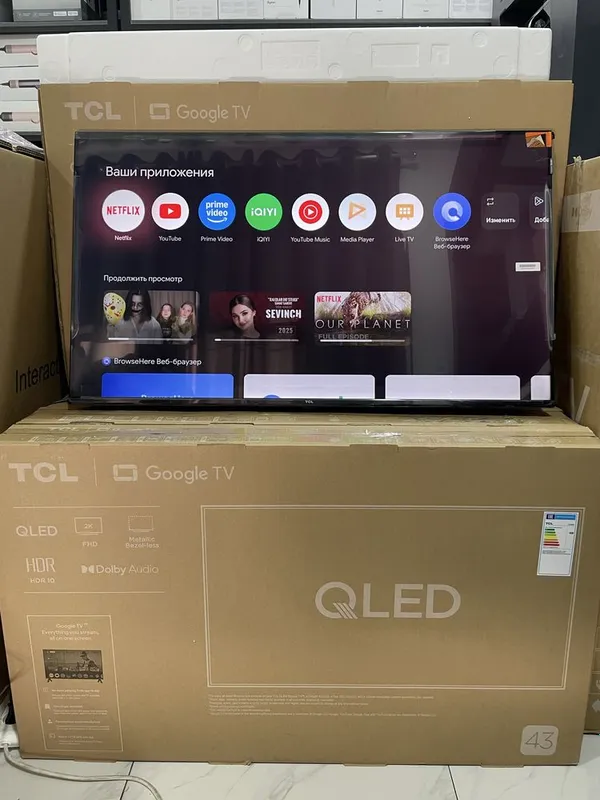 Телевизор TCL, 4K HDR TV, Google TV, Dolby AUDIO, оригинал 2026 — фото 1