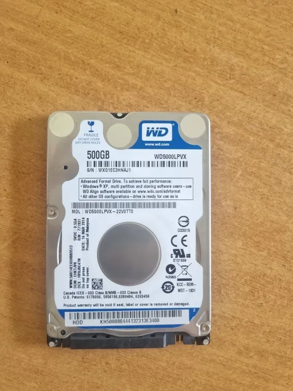 Жесткий диск HDD WD500LPVX