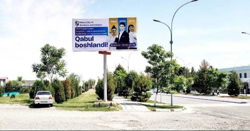 Navoiyda bilbordrda reklama/билбордда реклама/Tashqi reklamalar. — фото 5