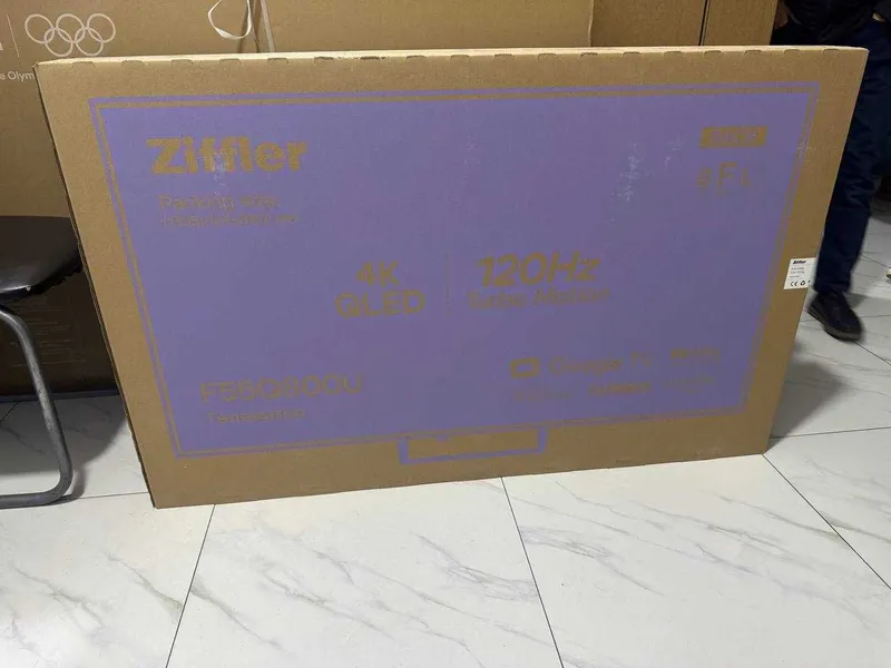 Телевизор ZIFFLER 55 4K QLED 120hz Google TV голосовое управления есть — фото 4