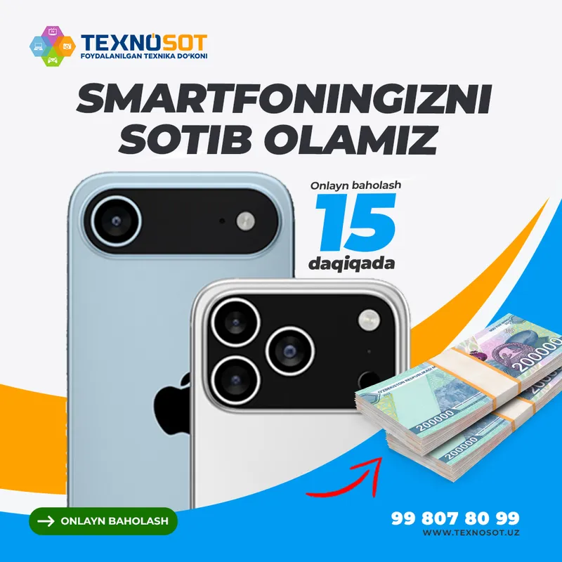 Toshkentda iPhone va Smartfonlarni sotib olamiz Toshkentda iPhone va Smartfonlarni sotib olamiz