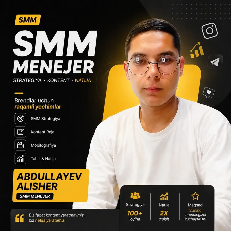 mobilografiya yoki SMM menijer 2 mobilografiya yoki SMM menijer 2