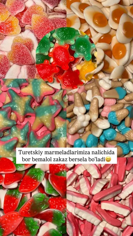 Турецкие мармелады 100% халяль 600 г Турецкие мармелады 100% халяль 600 г