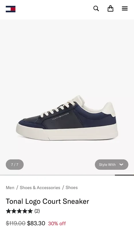 Кроссовки Tommy 43