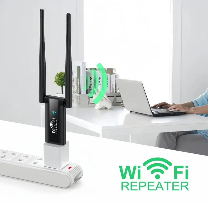 Wi-Fi USB Adapter 300Mbps – Signal Kuchaytirgich (2 antenna) — фото 1