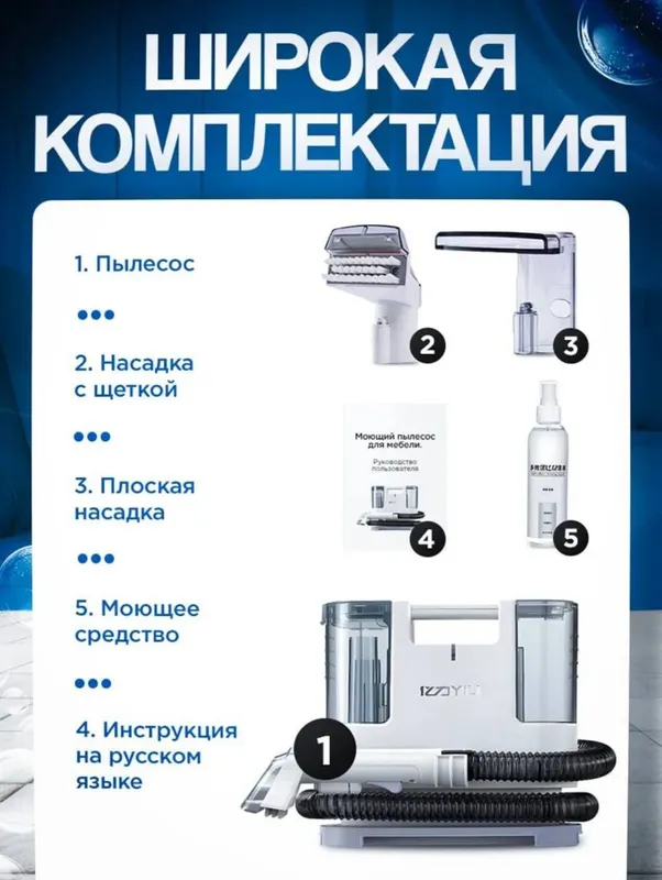 Пылесос с функцией химчистки – Устройство для глубокой очистки — фото 1