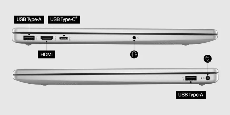 HP 15 FHD 15.6 iPS Intel® Core™ 5 120U 8GB DDR4,512GB — фото 6