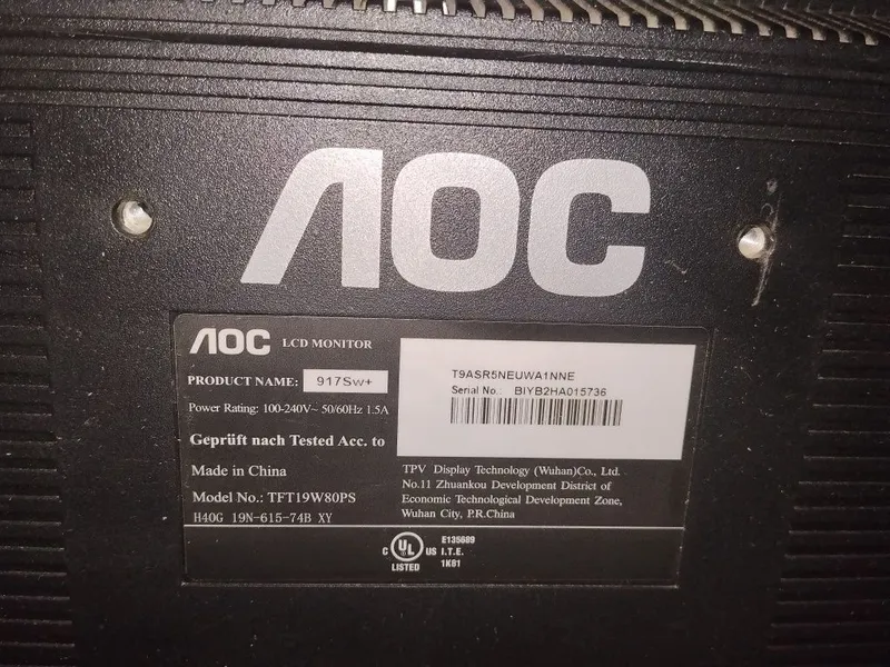 AOC LCD Monitor 17 — фото 3
