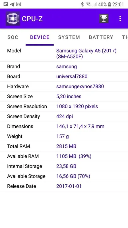 Смартфон Samsung A5 (2017) — фото 3