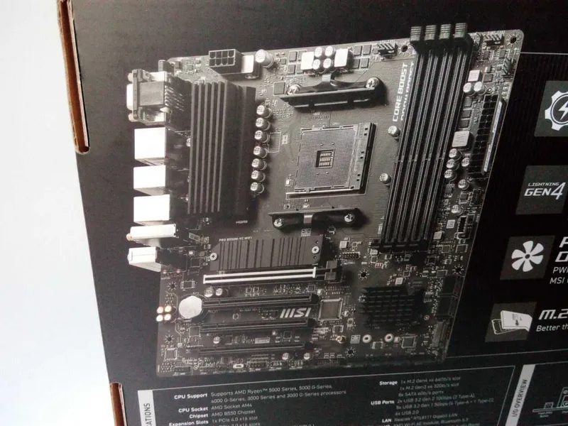 Комплект материнская плата+ процессор AMD Ryzen 5 5500 — фото 2