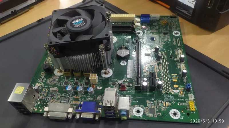 HP Motherboard + CPU + Cooler Master cooler+RAM 1 HP Motherboard + CPU + Cooler Master cooler+RAM 1