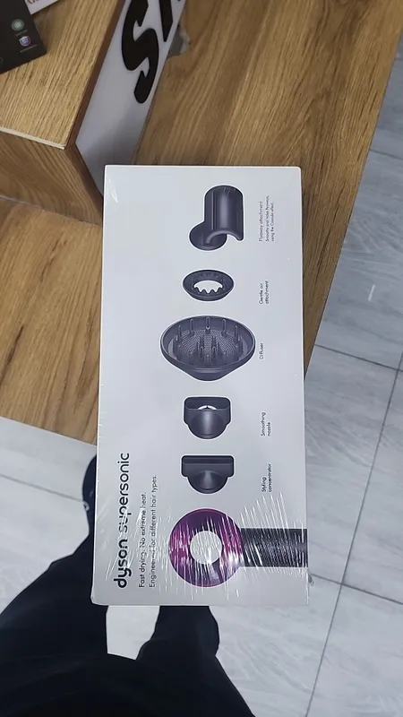 Фен Dyson Supersonic™ для волос (фуксия/никель) 5 насадок New — фото 2