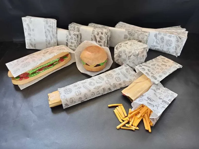 Lavash, Donar, Burger uchun qog'ozlar. Бумажная упаковка. Крафт пакеты 2