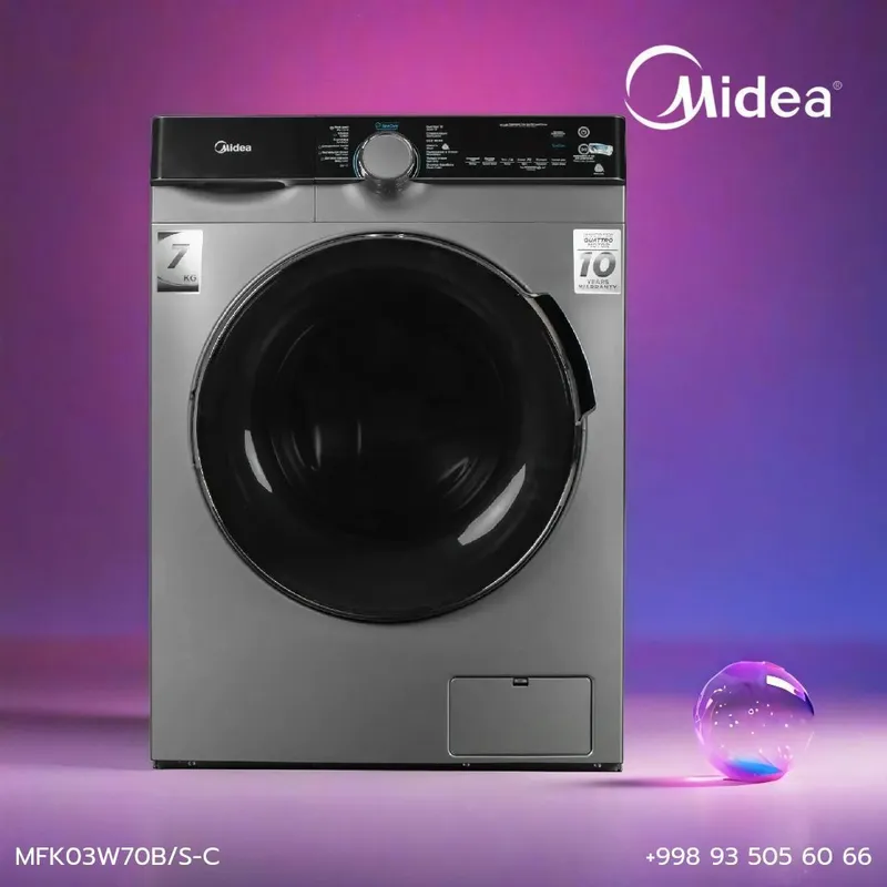 Стиральная машина Midea Inverter 7 кг MFK03W70B/SC