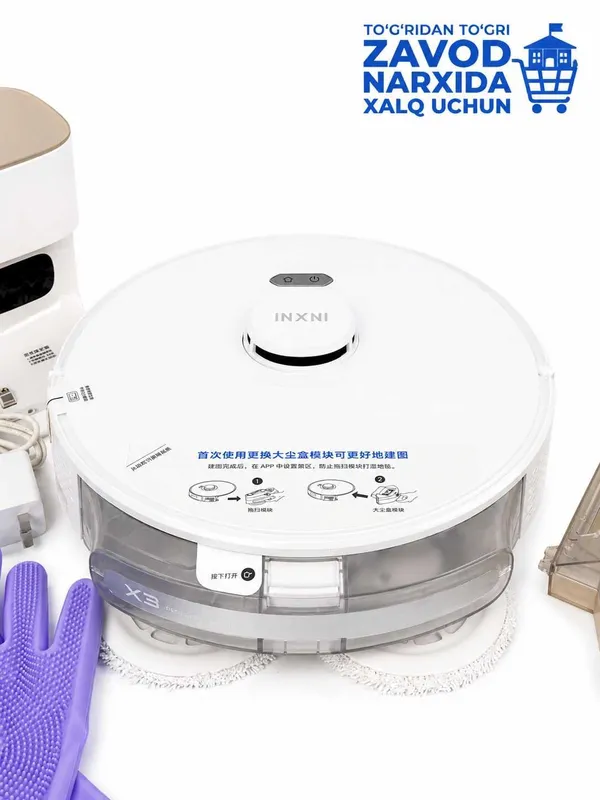 Elektron pilisos (INXNI X3 Robot Pilesos – Aqlli tozalash yordamchisi) — фото 5 Elektron pilisos (INXNI X3 Robot Pilesos – Aqlli tozalash yordamchisi) — фото 5