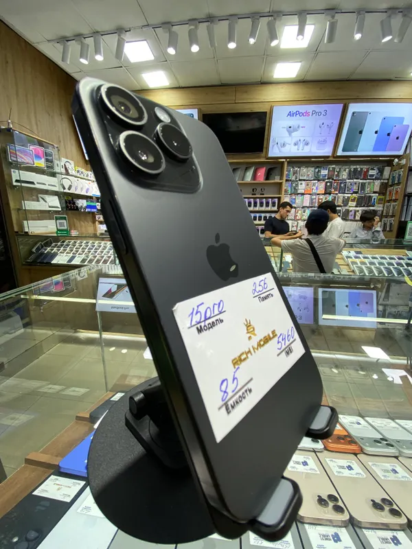Ip 15 pro 256Gb 85yomks holat yaxshi karobka bor — фото 2