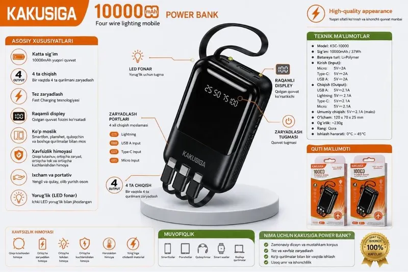 Power bank 3 in 1 1 Power bank 3 in 1 1