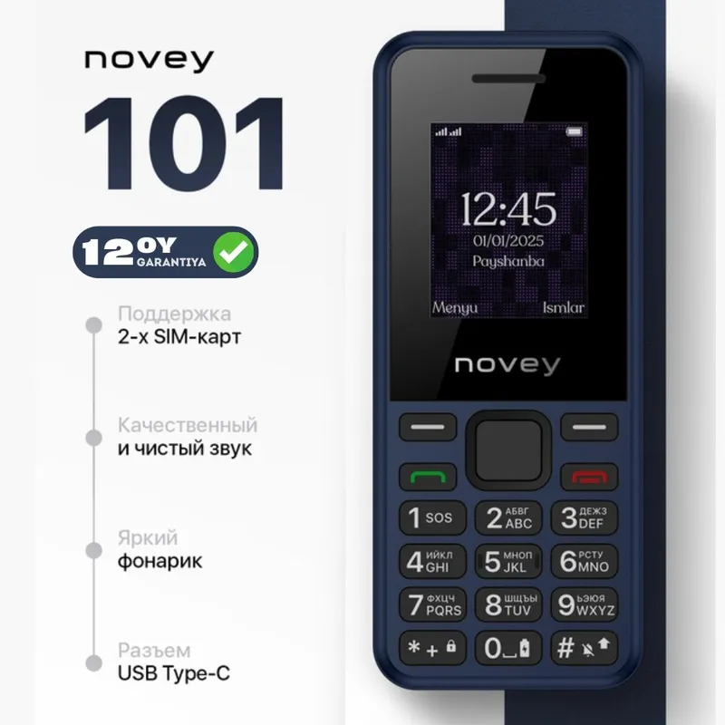 Novey telefonlari knopka arzon narxlada — фото 1