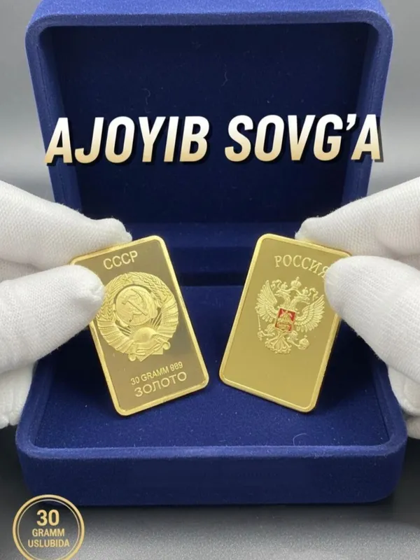 Sovg'a uchun dekorativ quyma oltin maketi — фото 2
