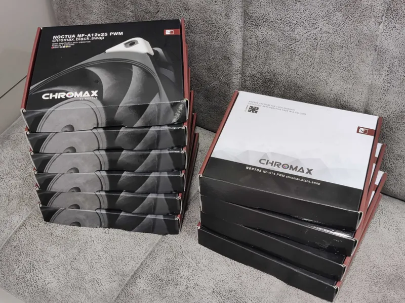 Вентилятор Noctua Chromax.Black NF-A12x25 PWM & NF-A14 PWM — фото 2