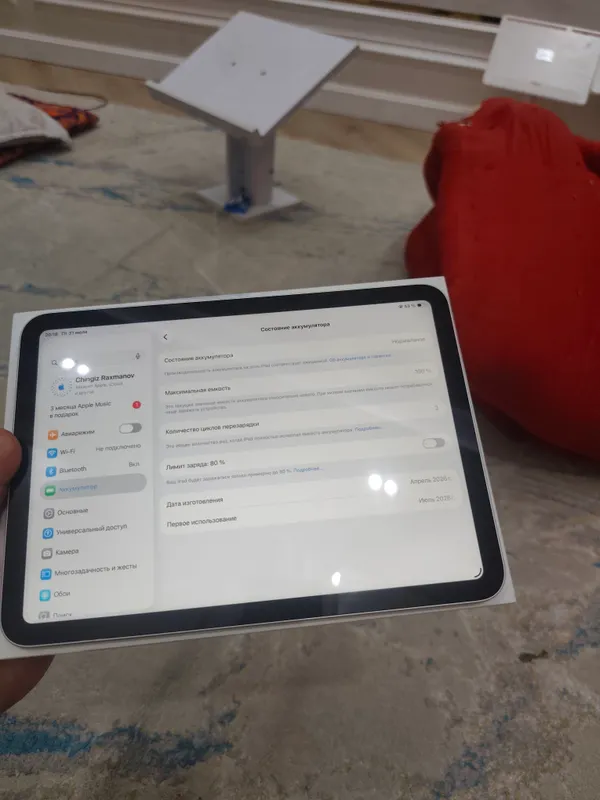 iPad a 16 128 gb wifi batareya 100% 2 sikl 2