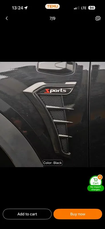 Chery tiggo 7/8/9 pro ветровой накладник тюнинг 1