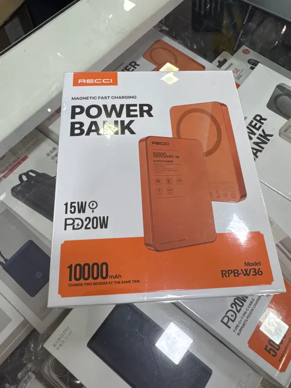 Power Bank 10 000mAh беспроводная зарядка 15W 1