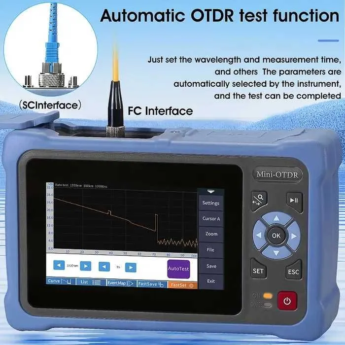 COMPTYCO AUA800U/AUA800A Mini OTDR – Optik Tolali Tarmoq Testeri — фото 2