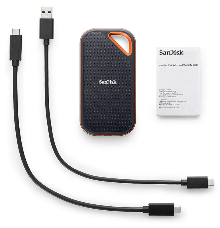 SanDisk 2TB Extreme PRO Portable SSD V2, USB 3.2 2