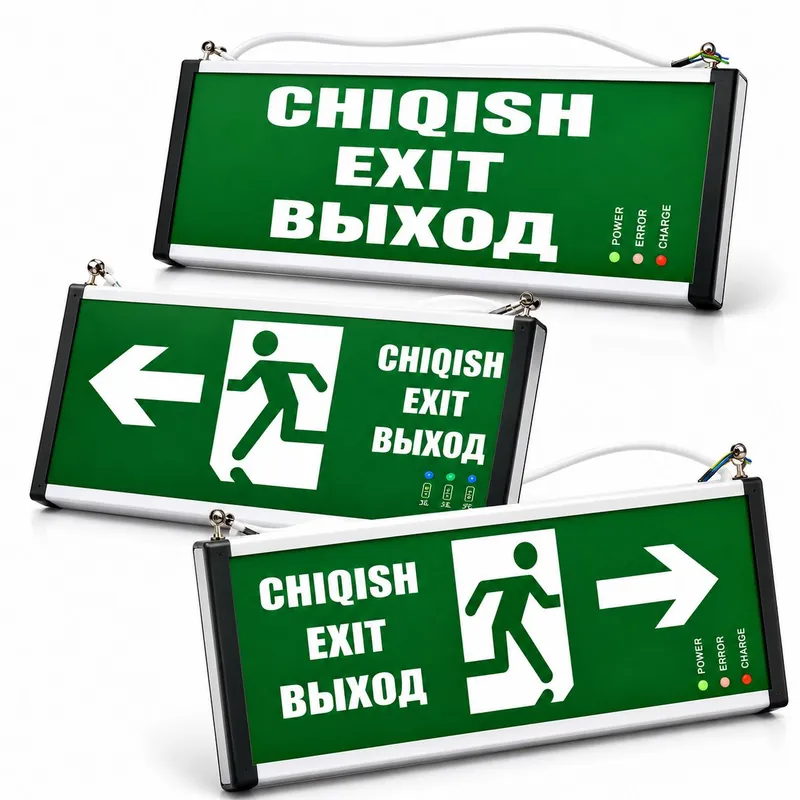 Favqulodda chiqish tablosi EXIT CHIQISH 220V | LED