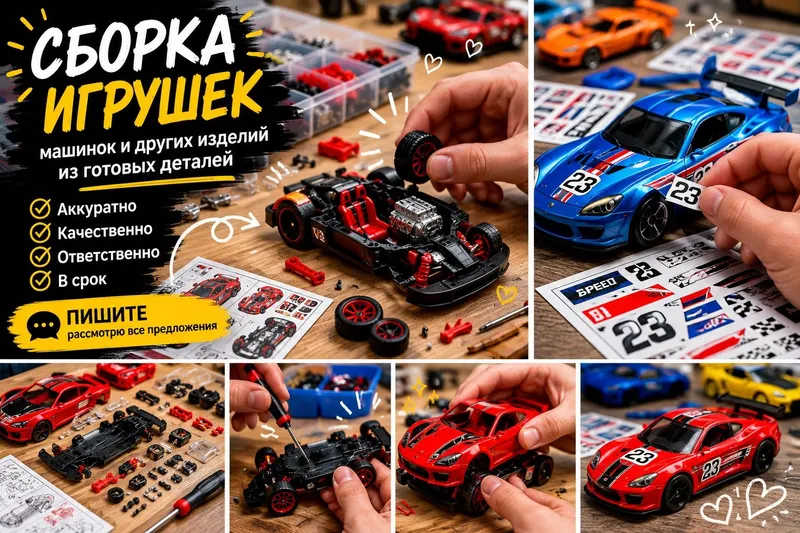 Сборка и фасовка мелких игрушек | товаров на дому 1