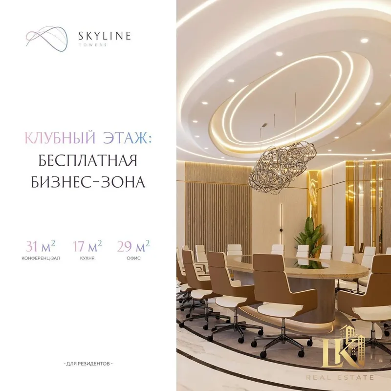 3-комнатная квартира 104 м² в ЖК SKYLINE (11/14), новостройка — фото 4