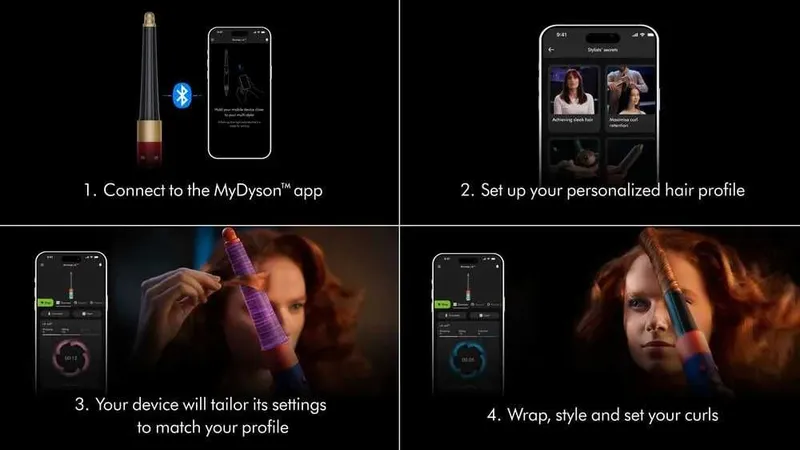 Dyson Airwrap™ ID HS08 Complete Long (Red Velvet / Gold) Бесплатная д — фото 4