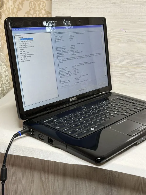 Продается ноутбук Dell Inspiron 15 Laptop intel T3200 2.0GHz, 2/320 — фото 2