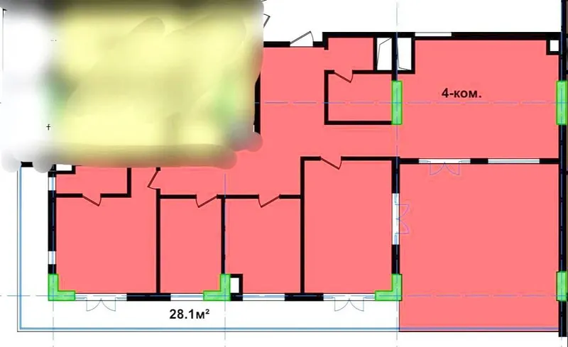 Sutkalik 4 xonali kvartira, 161,04 m², Yakkasaroy tumani 6