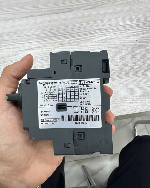 Schneider Electric GV2PM21C 17–23A | Motor himoya avtomati | Original 1 Schneider Electric GV2PM21C 17–23A | Motor himoya avtomati | Original 1
