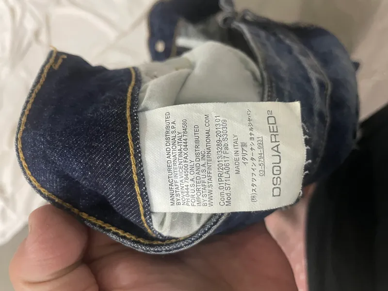 Оригинальные мужские джинсы Dsquared² 3 Оригинальные мужские джинсы Dsquared² 3