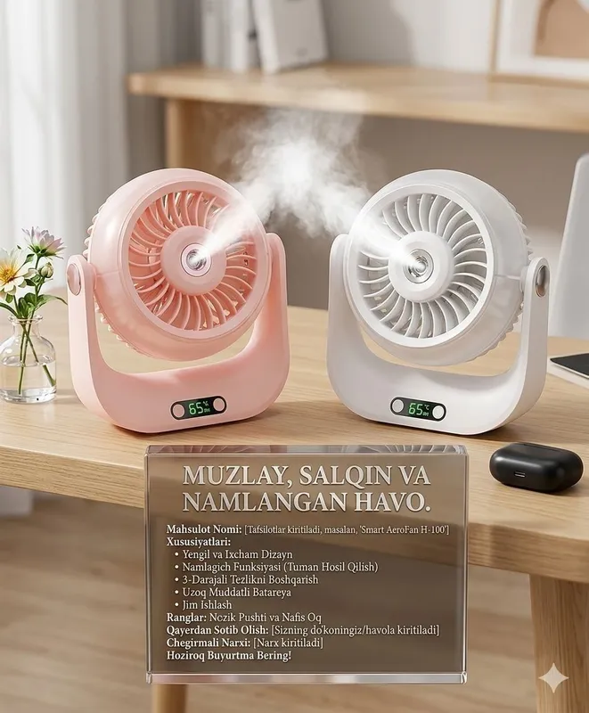 VENTILATOR ISSIQ KUNLARDA HAQIQIY NAJOTKOR!