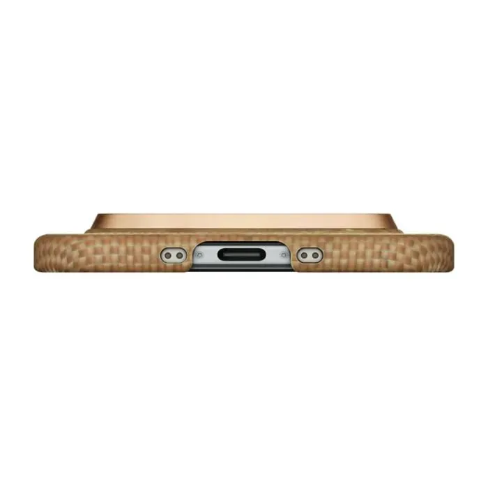 iPhone 17 uchun Pitaka Ultra-Slim Case Golden Glint 2